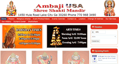 Desktop Screenshot of ambajiusa.org